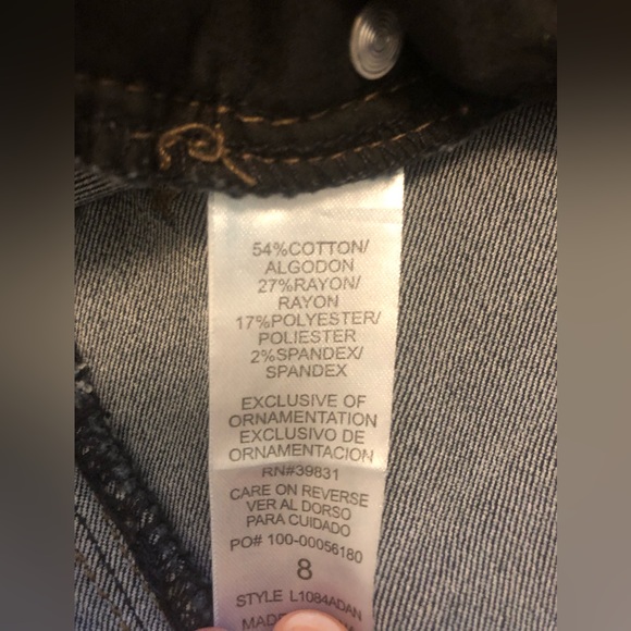 Wit & Wisdom Dark Wash Ankle Jeans Jegging Stretch Womens 8 - Picture 8 of 9